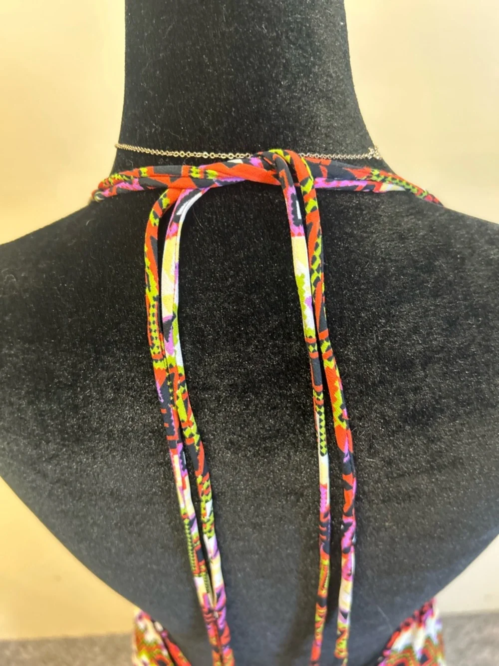 Elan x Anthropologie Aztec-Print Backless Maxi Dress in Pink, Orange & Cream - Picture 5 of 11